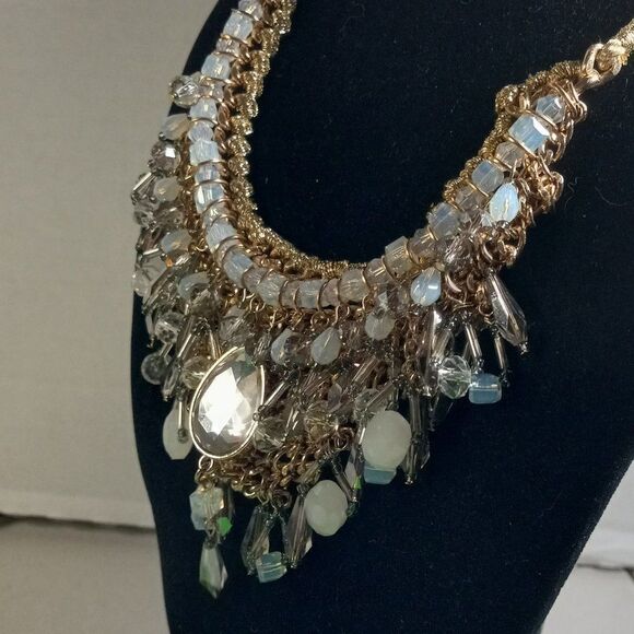 INC Statement Gold tone Beaded Necklace - Picture 2 of 8